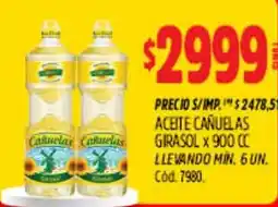 Supermercados Yaguar Canaletas aceite girasol oferta