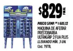 Supermercados Yaguar Gillette maquina de afeitar prestobarba ultragrip 2 fua plus oferta