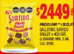 Supermercados Yaguar Bagley galletitas surtido oferta