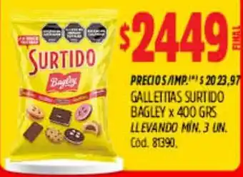 Supermercados Yaguar Bagley galletitas surtido oferta