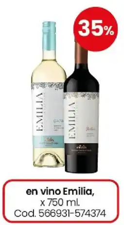Coto Emilia vino blanco y vino tinto oferta