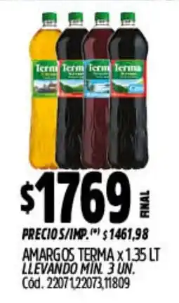 Supermercados Yaguar Termas amargos oferta