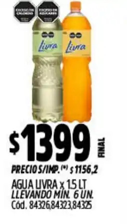 Supermercados Yaguar Agua livra oferta