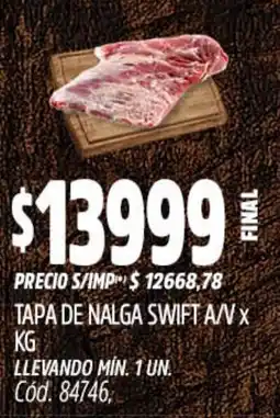 Supermercados Yaguar Tapa de nalga swift a/v oferta