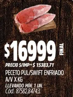 Supermercados Yaguar Peceto pul/swift enfriado oferta