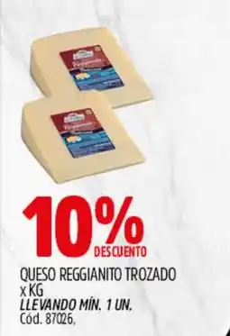 Supermercados Yaguar Queso reggianito trozado oferta