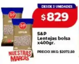 Supermayorista Vital S&P lentejas bolsa oferta