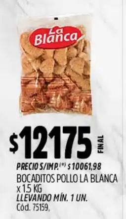 Supermercados Yaguar La blanca bocaditos pollo oferta