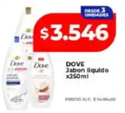 Supermayorista Vital Dove jabon liquido oferta