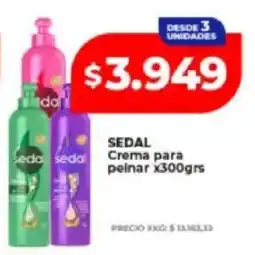 Supermayorista Vital Sedal crema para pelinar oferta