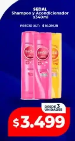 Supermayorista Vital Sedal shampoo y acondicionador oferta