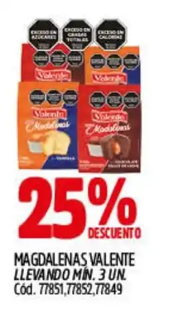 Supermercados Yaguar Valente magdalenas oferta