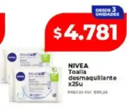 Supermayorista Vital Nivea toalla desmaquillante oferta