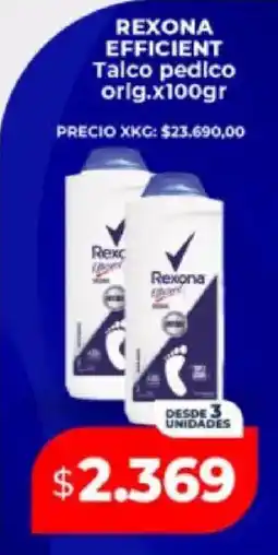 Supermayorista Vital Rexona talco pedico oferta