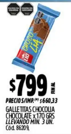 Supermercados Yaguar Chocola galletitas chocolate oferta