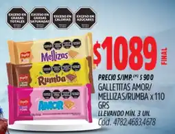 Supermercados Yaguar Mellizas galletitas amor rumba oferta