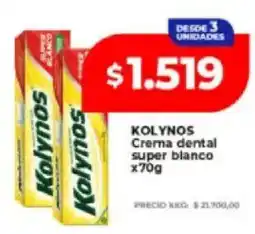 Supermayorista Vital Kolynos crema dental super blanco oferta