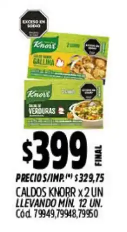 Supermercados Yaguar Knorr caldos oferta