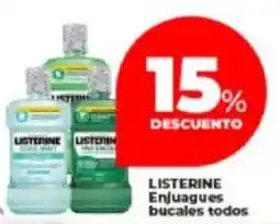 Supermayorista Vital Listerine enjuagues bucales todos oferta
