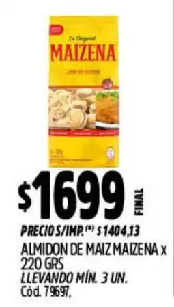 Supermercados Yaguar Maizena almidon de maiz oferta