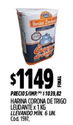 Supermercados Yaguar Corona harina de trigo oferta