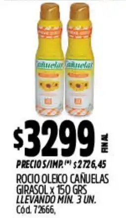 Supermercados Yaguar Rocío oleico cañuelas girasol oferta