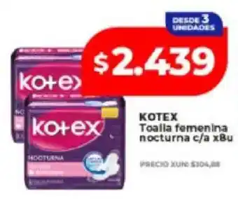 Kotex toalla femenina nocturna