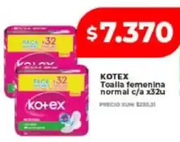 Supermayorista Vital Kotex toalla femenina normal oferta