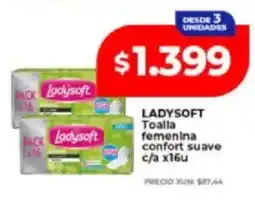 Supermayorista Vital Ladysoft toalla femenina confort suave oferta