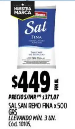 Supermercados Yaguar Remo sal fina oferta