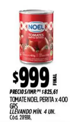 Supermercados Yaguar Noel tomates oferta