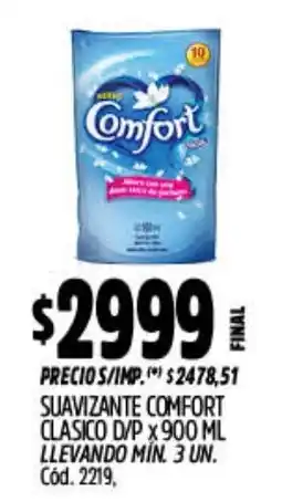 Supermercados Yaguar Comfort suavizante clasico oferta