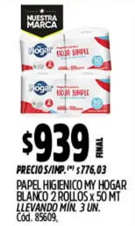 Supermercados Yaguar Hogar papel higienico my hogar blanco oferta