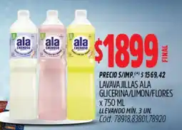 Supermercados Yaguar Ala cremoso lavavaajillas oferta