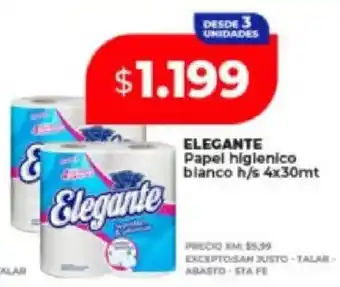 Supermayorista Vital Elegante papel higienico blanco oferta