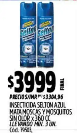 Supermercados Yaguar Selton insecticida selton azul oferta