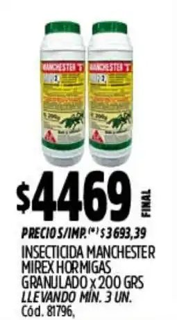 Supermercados Yaguar Manchester 5 insecticida manchester mirex hormigas oferta