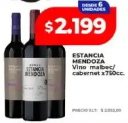 Supermayorista Vital Estancia mendoza vino malbec/cabernet oferta