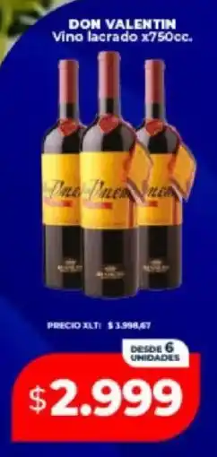 Supermayorista Vital Don valentin vino lacrado oferta