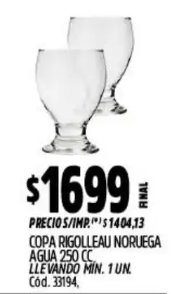 Supermercados Yaguar Copa rigolleau noruega oferta