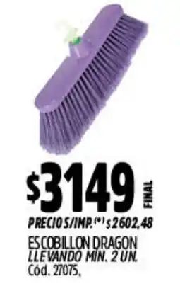 Supermercados Yaguar Escobillon dragon oferta