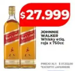Supermayorista Vital Johnnie walker whisky etlq. roja oferta