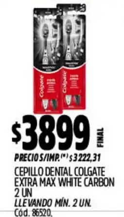 Supermercados Yaguar Colgate cepillo dental extra max white carbon oferta