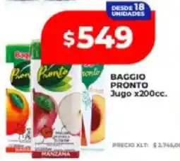 Supermayorista Vital Baggio pronto jugo oferta