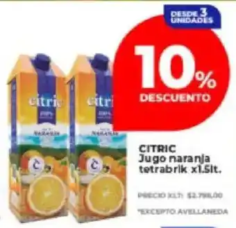 Supermayorista Vital Citric jugo naranja oferta