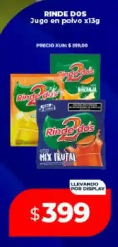 Supermayorista Vital Rinde dos jugo en polvo oferta