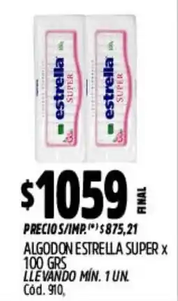 Supermercados Yaguar Estrella algodón super oferta