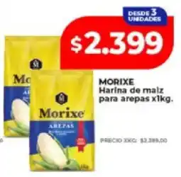 Supermayorista Vital Morixe harina de maiz para arepas oferta