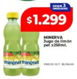 Supermayorista Vital Minerva jugo de limón oferta