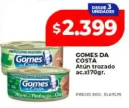 Supermayorista Vital Gomes da costa atún trozado oferta